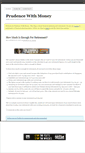Mobile Screenshot of moneyprudence.com