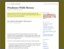 Tablet Screenshot of moneyprudence.com